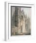 Peterborough Cathedral (W/C on Paper)-Thomas Girtin-Framed Giclee Print