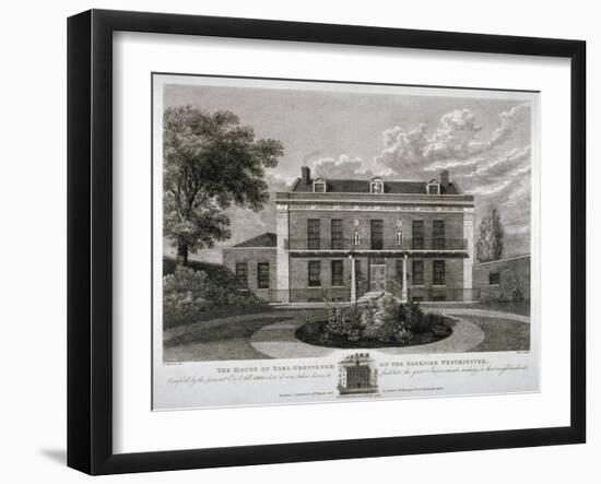 Peterborough House, Millbank, Westminster, London, 1821-Thomas Dale-Framed Giclee Print