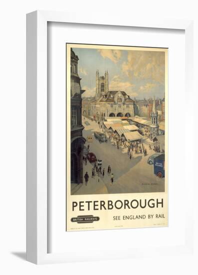 Peterborough View of Market-null-Framed Art Print