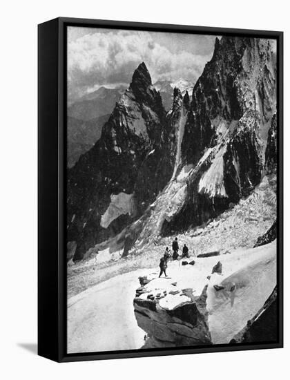 Peteret Ridge, Mont Blanc, France, Early 20th Century-null-Framed Stretched Canvas