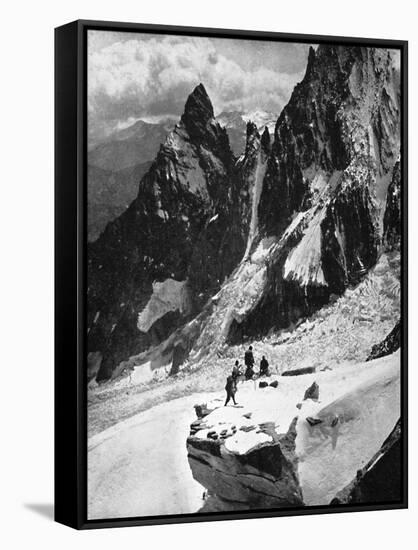 Peteret Ridge, Mont Blanc, France, Early 20th Century-null-Framed Stretched Canvas