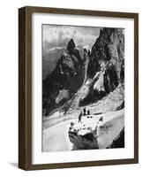 Peteret Ridge, Mont Blanc, France, Early 20th Century-null-Framed Giclee Print