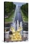 Peterhof Fountains of the Grand Cascade and Gardens in Summer-Peter Barritt-Stretched Canvas