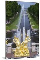 Peterhof Fountains of the Grand Cascade and Gardens in Summer-Peter Barritt-Mounted Photographic Print