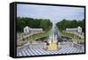 Peterhof Fountains of the Grand Cascade and Gardens in Summer-Peter Barritt-Framed Stretched Canvas