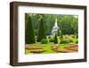 Peterhof Palace. Roman Fountain of the Lower Park in the Rain-kavalenkava volha-Framed Photographic Print