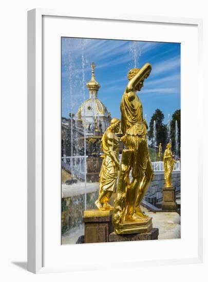 Peterhof (Petrodvorets), UNESCO World Heritage Site, St. Petersburg, Russia, Europe-Michael Runkel-Framed Photographic Print