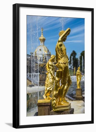 Peterhof (Petrodvorets), UNESCO World Heritage Site, St. Petersburg, Russia, Europe-Michael Runkel-Framed Photographic Print