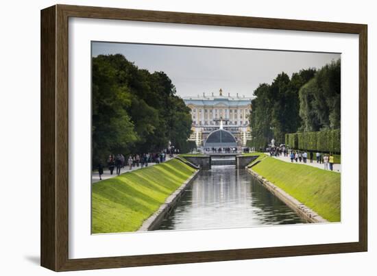 Peterhof (Petrodvorets), UNESCO World Heritage Site, St. Petersburg, Russia, Europe-Michael Runkel-Framed Photographic Print