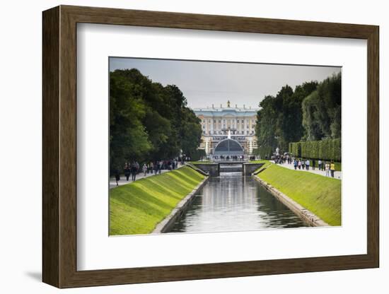 Peterhof (Petrodvorets), UNESCO World Heritage Site, St. Petersburg, Russia, Europe-Michael Runkel-Framed Photographic Print