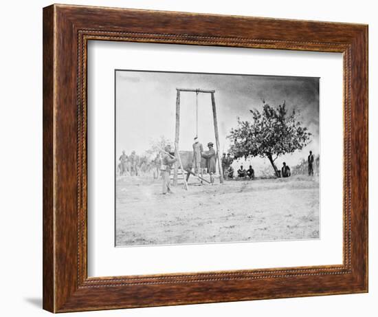 Petersburg, VA, Hanging of Black Soldier William Johnson, Civil War-Lantern Press-Framed Art Print