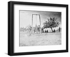 Petersburg, VA, Hanging of Black Soldier William Johnson, Civil War-Lantern Press-Framed Art Print