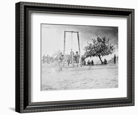 Petersburg, VA, Hanging of Black Soldier William Johnson, Civil War-Lantern Press-Framed Art Print