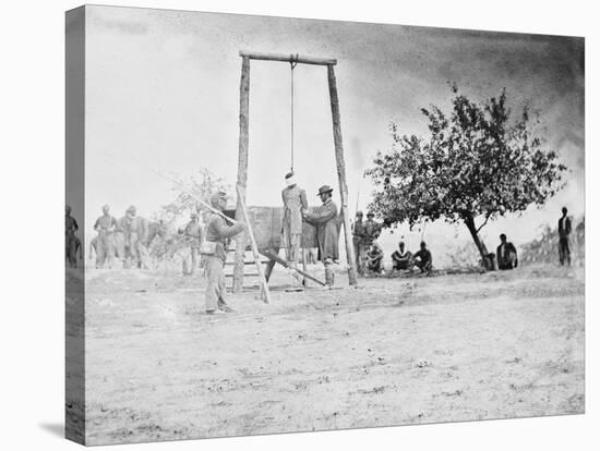 Petersburg, VA, Hanging of Black Soldier William Johnson, Civil War-Lantern Press-Stretched Canvas