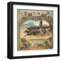 Petersburg, Virginia, Triumph Brand Tobacco Label-Lantern Press-Framed Art Print