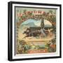 Petersburg, Virginia, Triumph Brand Tobacco Label-Lantern Press-Framed Premium Giclee Print