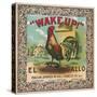 Petersburg, Virginia, Wake Up Brand Tobacco Label-Lantern Press-Stretched Canvas