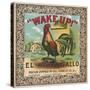 Petersburg, Virginia, Wake Up Brand Tobacco Label-Lantern Press-Stretched Canvas