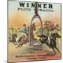 Petersburg, Virginia, Winner Brand Plug Tobacco Label-Lantern Press-Mounted Art Print