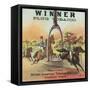 Petersburg, Virginia, Winner Brand Plug Tobacco Label-Lantern Press-Framed Stretched Canvas