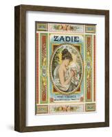 Petersburg, Virginia, Zadie Brand Tobacco Label-Lantern Press-Framed Art Print