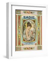 Petersburg, Virginia, Zadie Brand Tobacco Label-Lantern Press-Framed Art Print