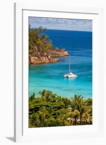 Petit Anse Beach, Mahe, Republic of Seychelles, Indian Ocean.-Michael DeFreitas-Framed Photographic Print