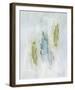 Petit Bouquet Bleu Calm-Michel Gamracyj-Framed Giclee Print