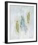 Petit Bouquet Bleu Calm-Michel Gamracyj-Framed Giclee Print