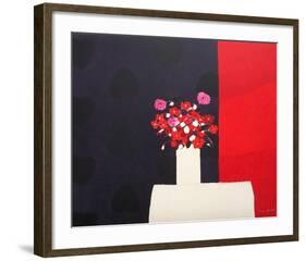 Petit bouquet rouge-André Vigud-Framed Collectable Print