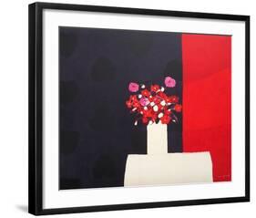 Petit bouquet rouge-André Vigud-Framed Collectable Print