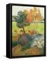 Petit Breton A L'Oie, 1889-Paul Gauguin-Framed Stretched Canvas