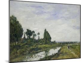 Petit Canal a Quilleboeuf, 1893-Eugène Boudin-Mounted Giclee Print