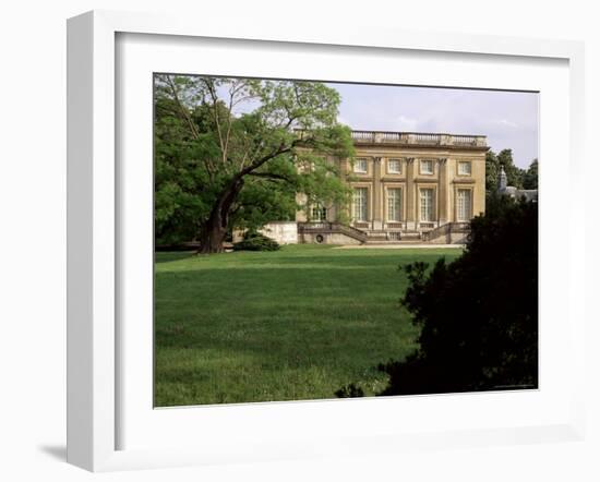Petit Manoir from Gardens, Chateau De Versailles, Unesco World Heritage Site, Ile De France, France-Nedra Westwater-Framed Photographic Print