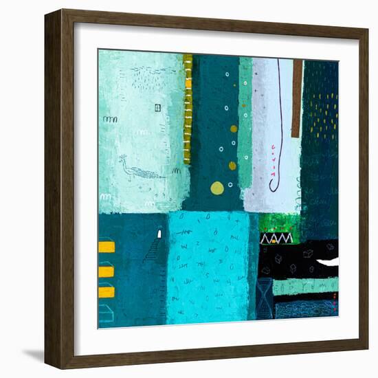 Petit Paon-Hyunah Kim-Framed Art Print