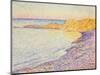 Petit Plage, Saint Tropez, 1897-Theo van Rysselberghe-Mounted Premium Giclee Print