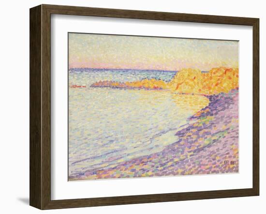 Petit Plage, Saint Tropez, 1897-Theo van Rysselberghe-Framed Giclee Print