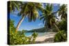 Petit Police Bay Beach, Mahe, Republic of Seychelles, Indian Ocean.-Michael DeFreitas-Stretched Canvas