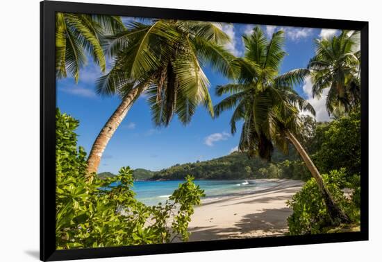 Petit Police Bay Beach, Mahe, Republic of Seychelles, Indian Ocean.-Michael DeFreitas-Framed Photographic Print