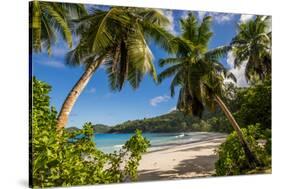 Petit Police Bay Beach, Mahe, Republic of Seychelles, Indian Ocean.-Michael DeFreitas-Stretched Canvas