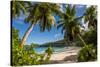 Petit Police Bay Beach, Mahe, Republic of Seychelles, Indian Ocean.-Michael DeFreitas-Stretched Canvas