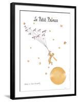 Petit Prince et les Oiseaux Sauvages-Antoine de Saint Exupery-Framed Art Print