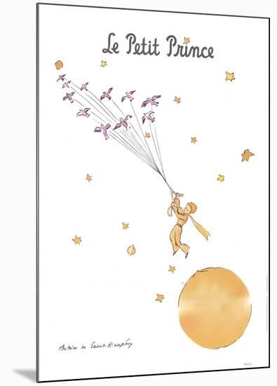 Petit Prince et les Oiseaux Sauvages-Antoine de Saint Exupery-Mounted Art Print