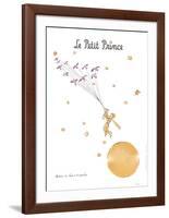 Petit Prince et les Oiseaux Sauvages-Antoine de Saint Exupery-Framed Art Print