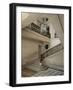 Petit Trianon: Vue du vestibule et de l'escalier, avec la rampe en fer forgé aux chiffres de-null-Framed Giclee Print