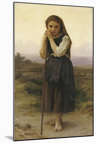 Petite Bergere-William Adolphe Bouguereau-Mounted Giclee Print