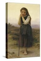 Petite Bergere-William Adolphe Bouguereau-Stretched Canvas