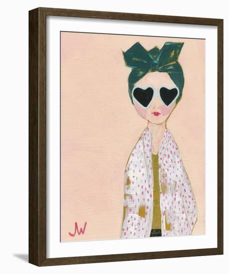 Petite Fille A Pois-Joelle Wehkamp-Framed Giclee Print