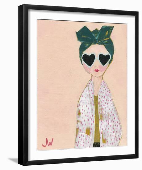 Petite Fille A Pois-Joelle Wehkamp-Framed Giclee Print