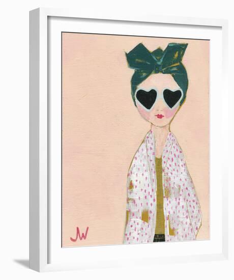 Petite Fille A Pois-Joelle Wehkamp-Framed Giclee Print